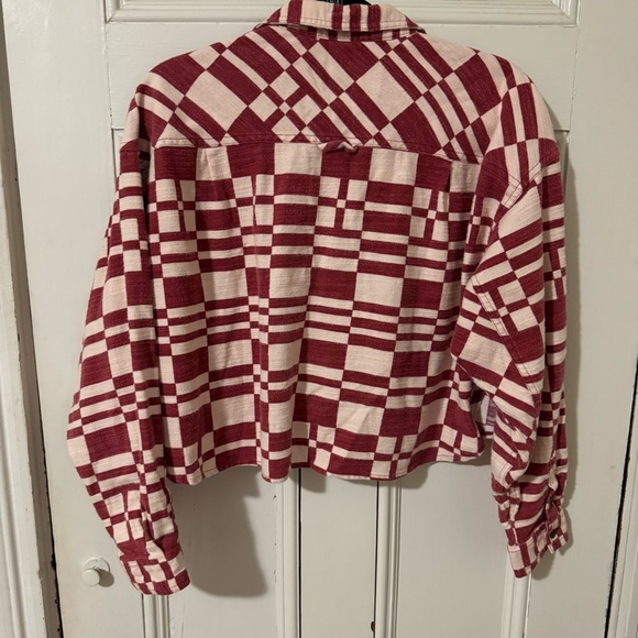 New BDG Caleb Crop Flannel Shirt - Picture 5 of 8